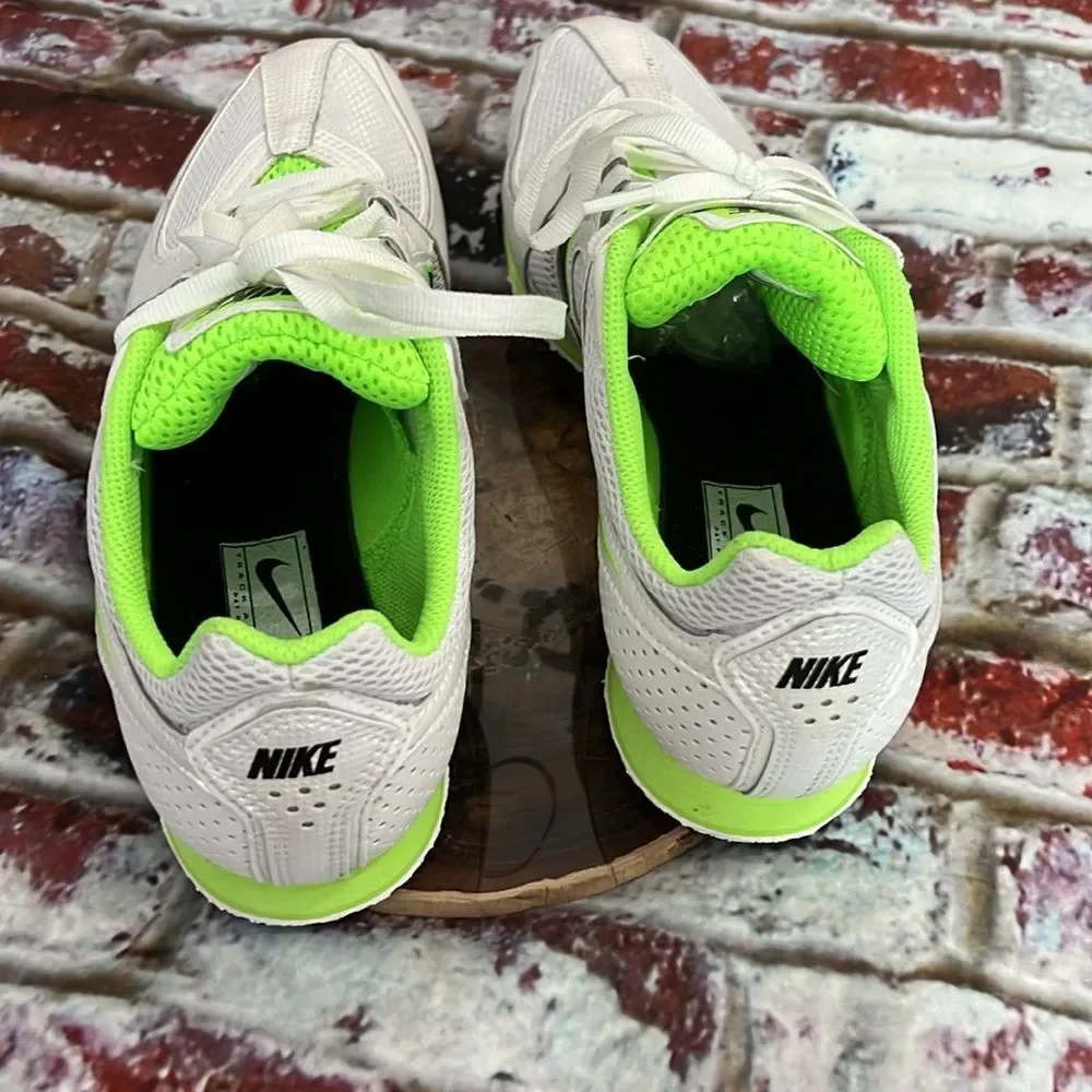 Nike white green